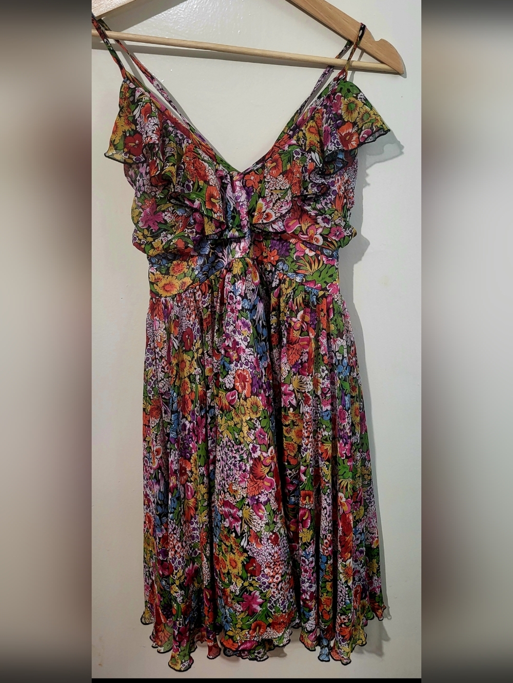 Akualani Floral Ruffle Mini Sundress - Multicolor
